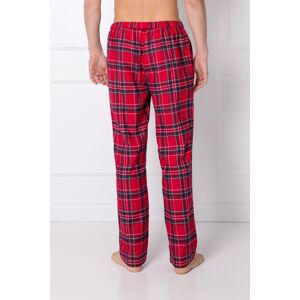 Pánske pyžamové nohavice Daren - Aruelle červená / medená L