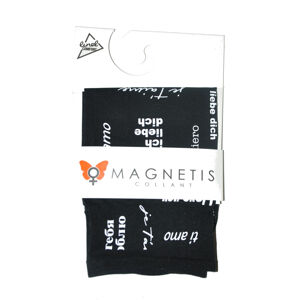 Dámské ponožky Magnetis Love You Mikrovlákno černá Univerzální