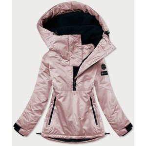 Ružová dámska zimná "klokanie" bunda (B2361) Růžová XL (42)