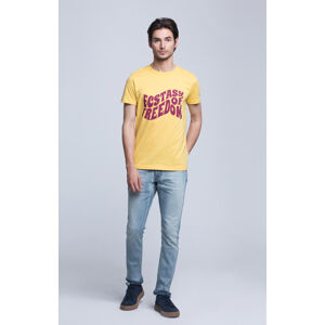 Vistula T-Shirt VBECSTASYS0000XA0987 Yellow XL