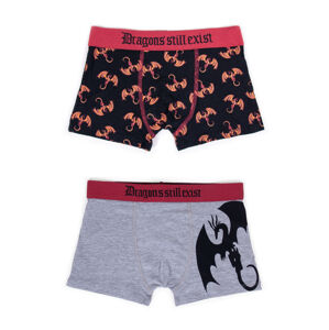 Yoclub Cotton Boys' Boxer Briefs Underwear 2-pack MB-06/BOY/002 Grey 158-164