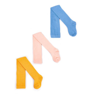 Yoclub Girls' Cotton Knit Tights Leggings 3-pack RA-33/GIR/3PAK/001 Multicolour 104-110