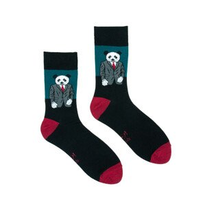 Yoclub Cotton Socks Patterns Colors SK-54/UNI/032 Black 39-42