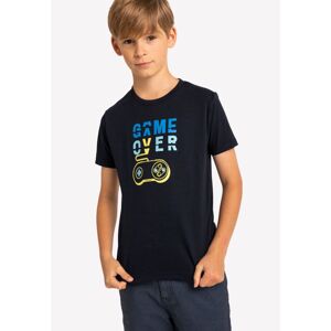 Volcano Regular Silhouette T-Shirt T-Game Junior B02343-W22 Navy Blue 146-152