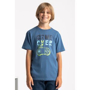 Volcano Regular Silhouette T-Shirt T-Game Junior B02343-W22 Denim 134-140