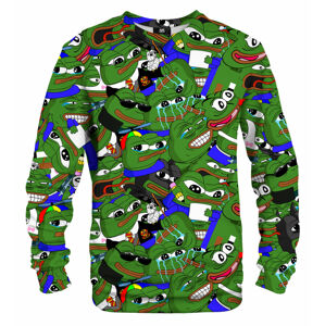 Mr. Gugu & Miss Go Pepe Memes Sweater S-Pc2337 Green XS