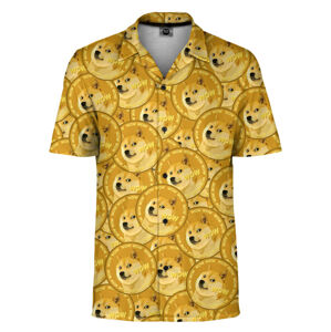 Mr. Gugu & Miss Go Doge Wow Shirt Sh-Man-Sht2178 Gold S