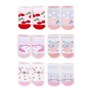 Yoclub Froté ponožky pre deti SKF-0002G-AA00 Viacfarebné 0-3 měsíce