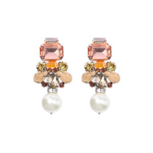 Tatami Earrings Shine Like A Star We1745C Peach 5,5 cm x 2,5 cm