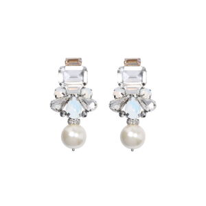 Tatami Earrings Shine Like A Star We1745O White 5,5 cm x 2,5 cm