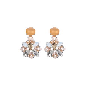Tatami Earrings Shine Like A Star We1760P Peach 5,5 cm x 3,5 cm