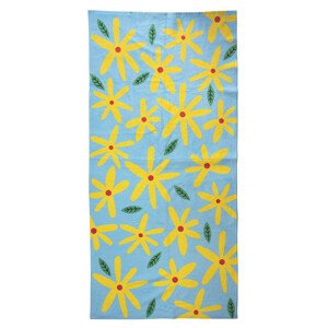 Kabak Towel Flowers Blue OS