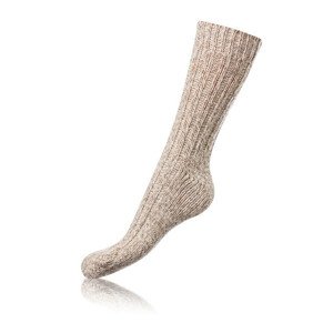 Zimné unisex ponožky NORWEGIAN STYLE SOCKS - Bellinda - béžová