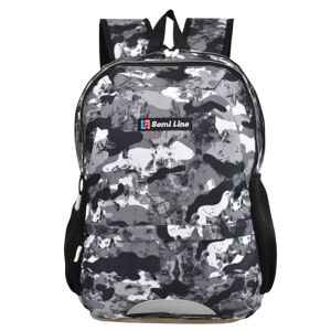 Semiline Backpack J4672-1 Grey/Black 43 cm x 30 cm x 13 cm