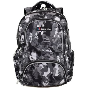 Semiline Backpack J4675-1 Grey/Black 47 cm x 31 cm x 17 cm