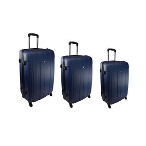 Semiline Suitcase Set 5456-7 Navy Blue 20"24"28" veľkosť: 20"24"28"