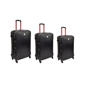 Semiline Suitcase Set NS07-8 Black 20"24"28" veľkosť: 20"24"28"