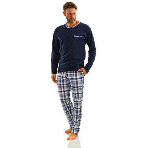 Sesto Senso Man Pajamas Long Jasiek 2188/17 Navy Blue M
