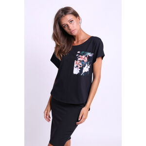 Kabelle T-Shirt KB125 Black/Lilac XXXL