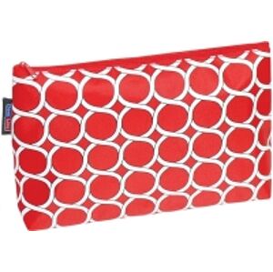 Semiline Cosmetic Bag 1491-5 Red 17 cm x 27 cm x 7 cm