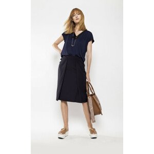 Deni Cler Milano Skirt W-DO-7109-80-J5-58-1 Dark Blue 42
