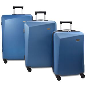 Semiline ABS Suitcases Set T5471 Blue 20 inches 24 inches 28 inches veľkosť: 20 palcov 24 palcov 28 palcov