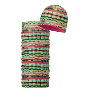 BUFF® Set Of Microfibre&Polar Hat & Snood Original Hoo Multi Pink Fluor Fleece Kids OS
