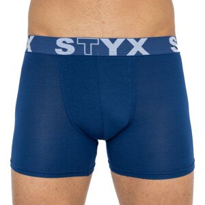 Pánske boxerky Styx long športové guma tmavo modré (U968) XXL