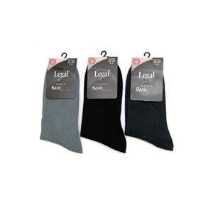 Pánske ponožky k obleku Legal čierna 25-26