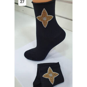 Hrubšie ponožky s aplikáciou WZ27 nero UNI