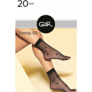Dámske vzorované ponožky TRENDYLINE SOCKS 03 farba: golden, veľkosť: UNI