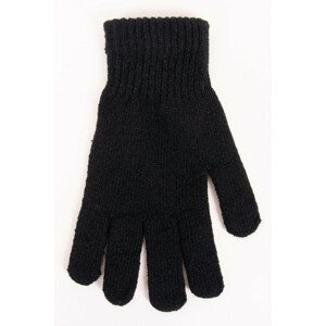 Pánske rukavice s vlnou R-049 farba: čierna, veľkosť: 25 CM