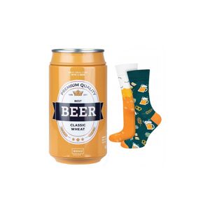 Pánske ponožky Soxo Beer Classic Wheat farba: viacfarebné, veľkosť: 40-45
