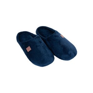 Yoclub Men's Velour Slip-on Slippers OKL-0058F-1900 Navy Blue 42-43