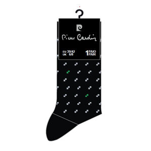 Pánske ponožky Pierre Cardin - SX-2002 - Pierre Cardin farba: čierny potlač, veľkosť: 43-46