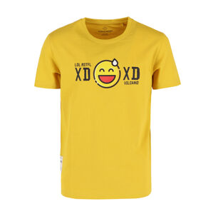Volcano Regular Silhouette T-Shirt T-Xd Junior B02464-S21 Yellow 134-140
