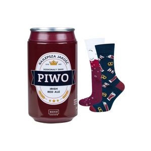 Pánske ponožky Soxo Beer Irish Red Ale vícebarevné 40-45
