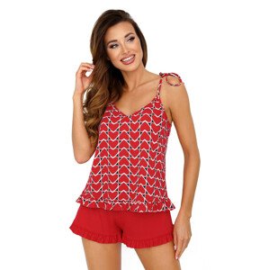 Dámske pyžamo Donna Love 1/2 S-XL červená S