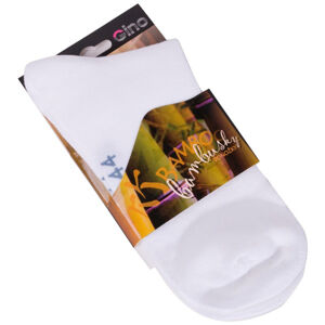Biele bambusové ponožky Gino (82005) 35-38