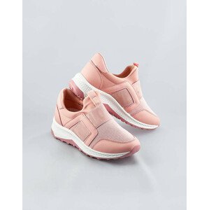 Ružové dámske topánky slip-on (C1003) Růžová ONE SIZE