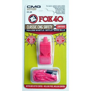 FOX CMG Classic Bezpečnostná píšťalka + šnúra 9603-0408 ružová NEUPLATŇUJE SA