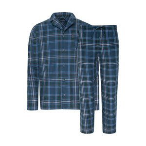 Pánske pyžamo 500334 - Jockey L modrá / zelené káro