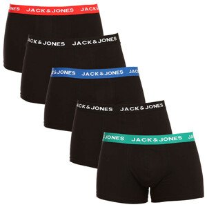 5PACK pánske boxerky Jack and Jones čierne (12142342 - blue/black) XL