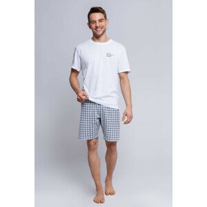 Pánske krátke pyžamo Chris - Sensis XL biela