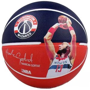 Basketbalový míč Marcin Gortat 83-429Z - B2B  červená a modrá jedna velikost