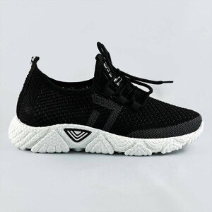 Mäkké čierne dámske športové topánky (BLX-002) černá XL (42)