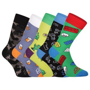 5PACK veselé ponožky Styx vysoké (5H1150567517) 40-42