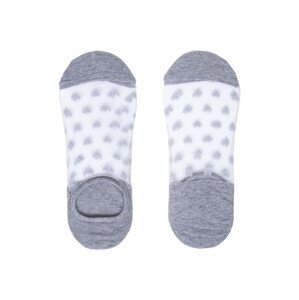 Transparentné dámske ponožky YO! SKB-27 36-41 čierna 36-41