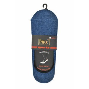Pánske členkové ponožky so silikónom PRO 10400 indigo 41-44