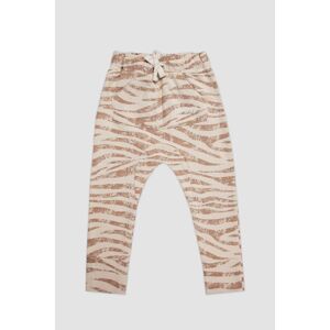 Minikid Pants PJ05 Caramel/Pattern Zebra 86/92